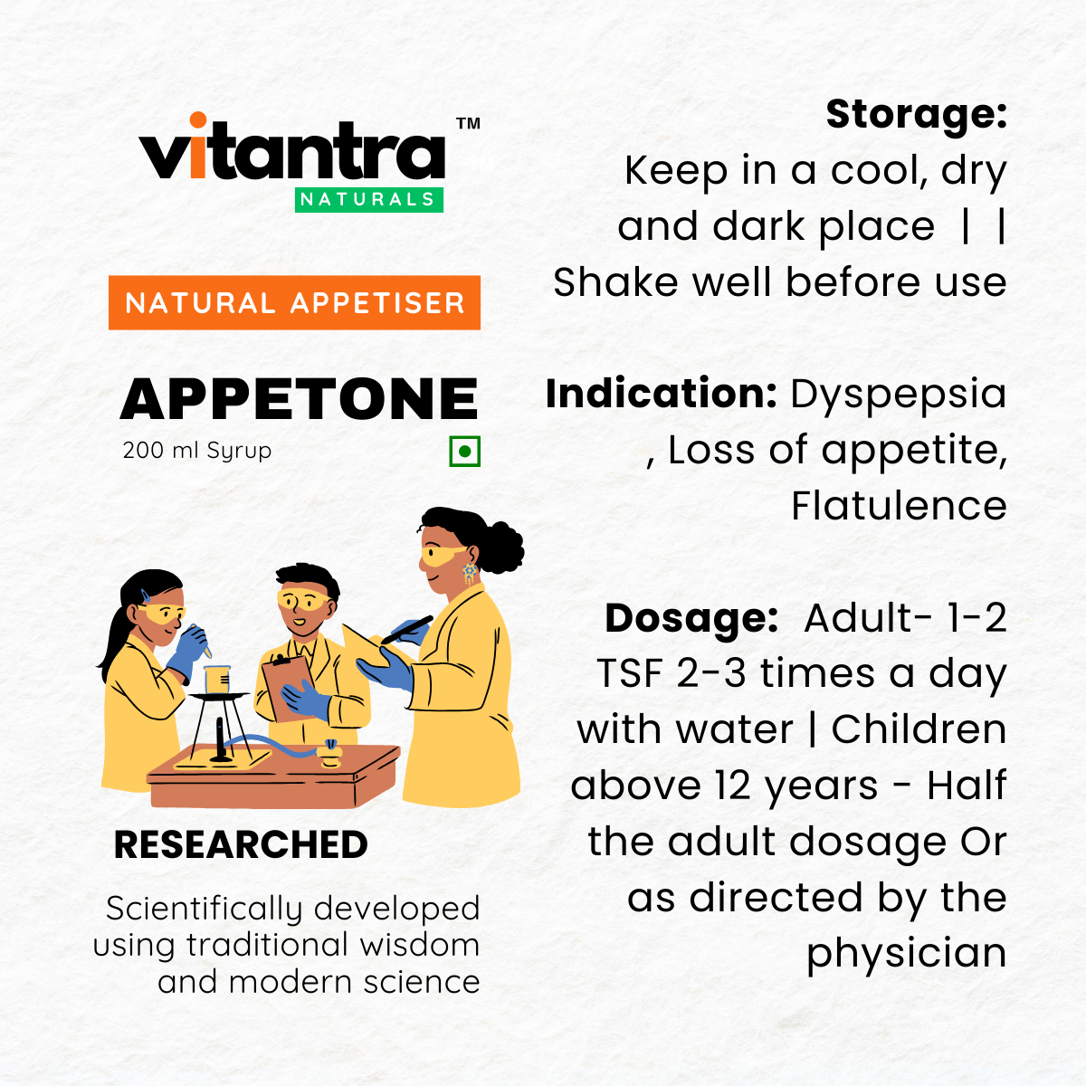 APPETONE – Ayurvedic Natural Appetite Booster for Low Appetite, Poor Digestion & Fatigue