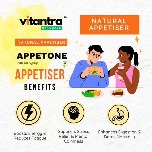 APPETONE – Ayurvedic Natural Appetite Booster for Low Appetite, Poor Digestion & Fatigue