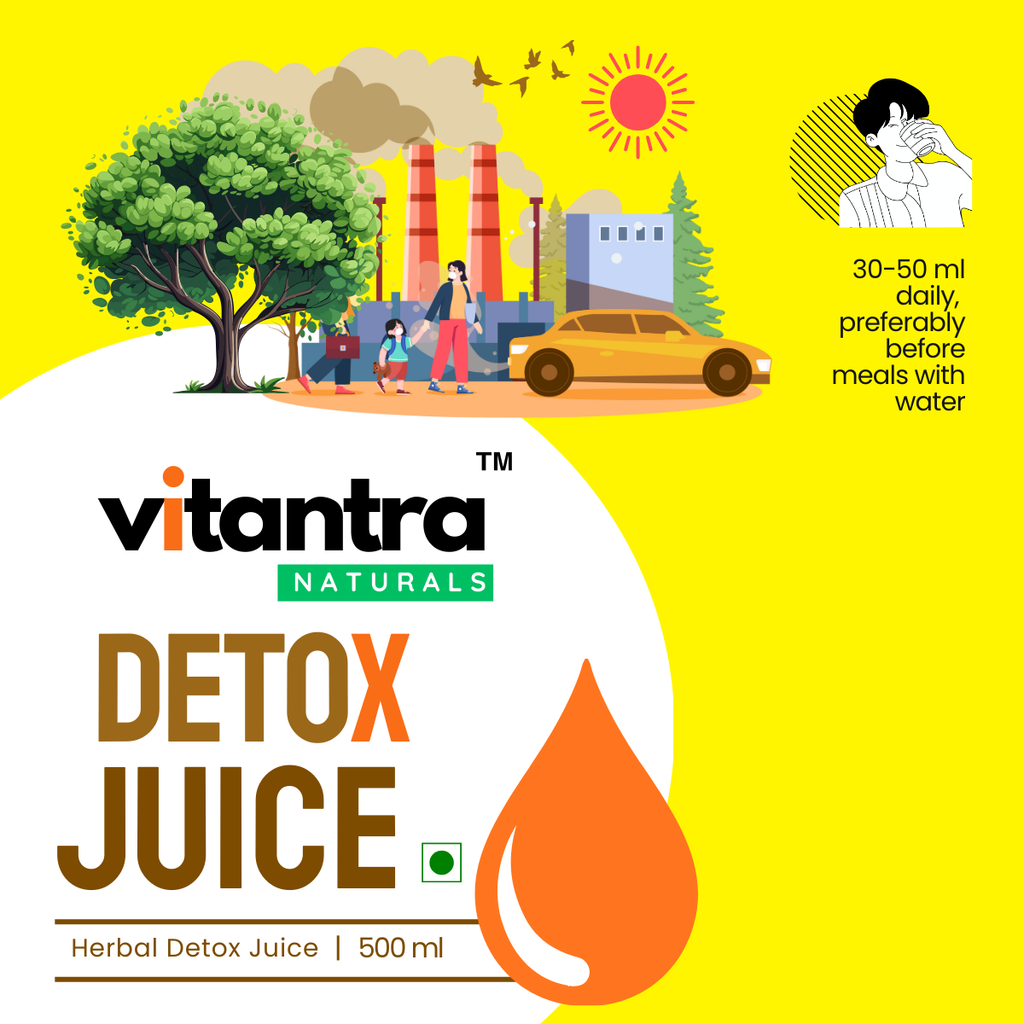 Vitantra Naturals Herbal Detox Juice – Ayurvedic Cleansing Drink for Liver Detox, Weight Loss & Digestive Health