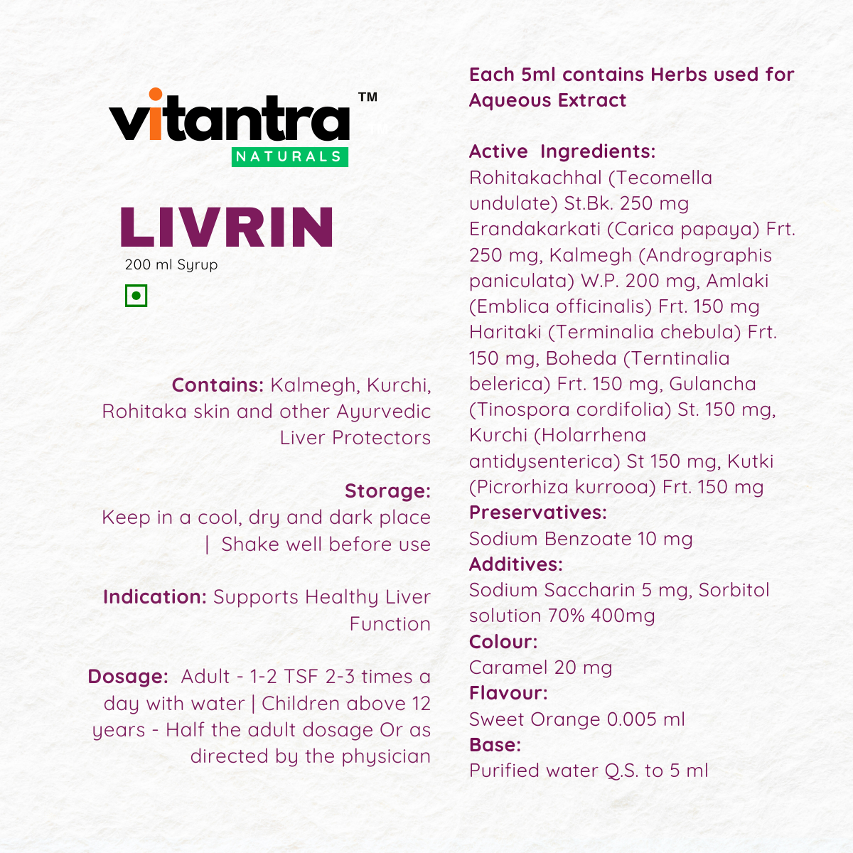 LIVRIN - Ayurvedic Liver Protector for Detox, Recovery & Everyday Liver Strength