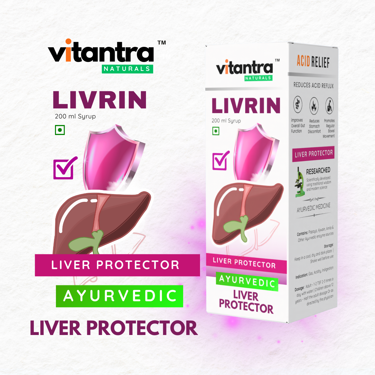 LIVRIN - Ayurvedic Liver Protector for Detox, Recovery & Everyday Liver Strength