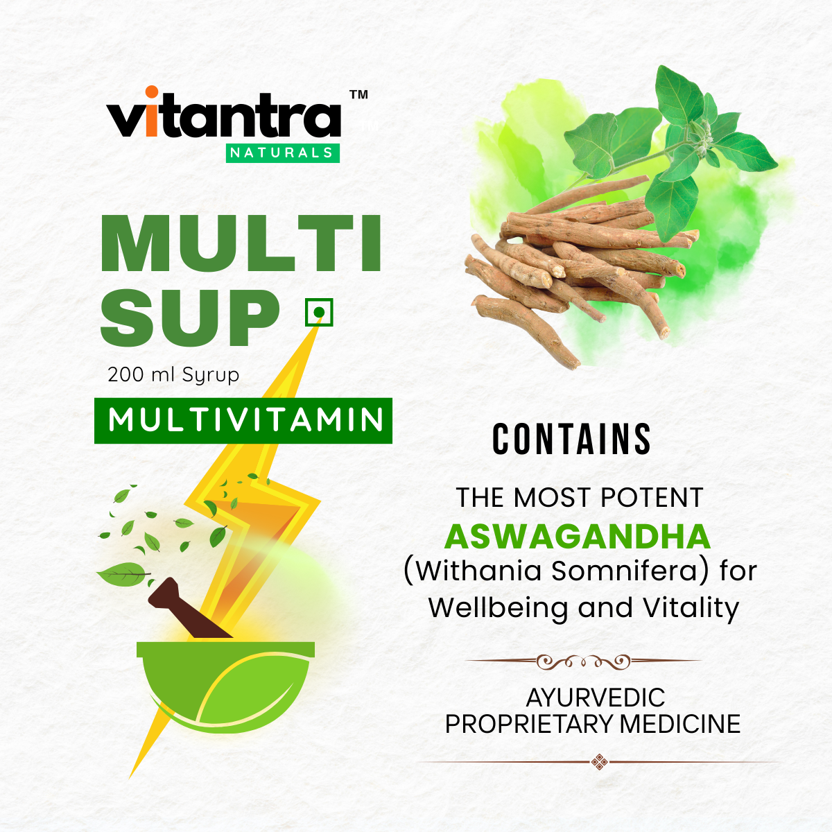 MULTI SUP – Ayurvedic Multivitamin Syrup for Immunity, Strength, Vitality & Daily Wellness